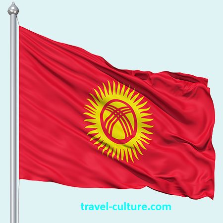 Kyrgystan Flag